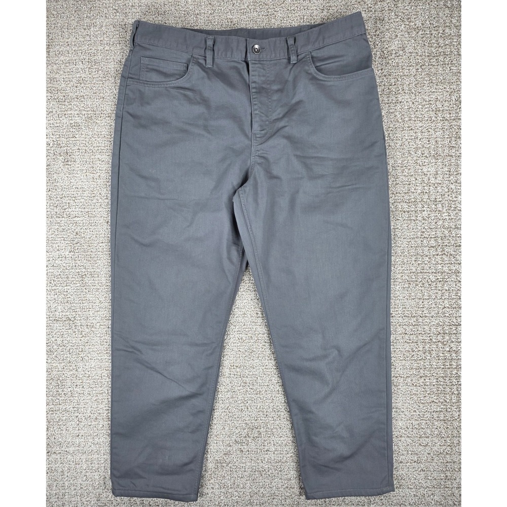 Patagonia Twill Traveler 5 Pocket Mens Size 38x28 Straight Fit Gray Cotton Pants